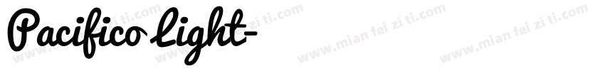 Pacifico Light字体转换